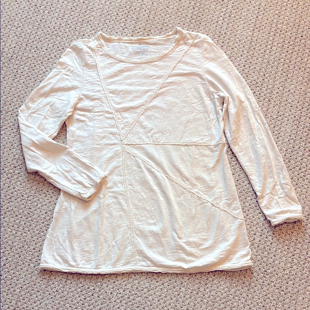 Neon Buddha Cream Long Sleeve Top